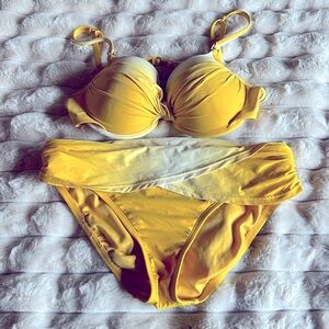 Bleu Rod Beattie Yellow Push-Up Bra and Ombre Bottoms!